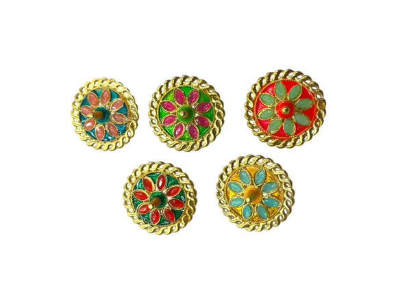 Small Metal Chakri Toy for Laddu Gopal Ji & Radha Krishna Ji | Miniature Decor for God Idols - Achleshwar