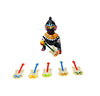 Mini Metal Guitar Toy for Laddu Gopal Toy for Laddu Gopal Ji & Radha Krishna Ji | Miniature Decor for God Idols - Achleshwar