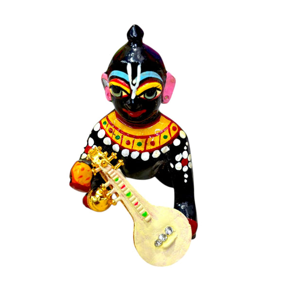 Small Metal Veena for Laddu Gopal Ji & Radha Krishna Ji | Miniature Decor for God Idols (Copy)