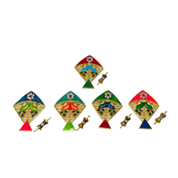 Miniature Kite Toy for Laddu Gopal | Small Accessory for Bal Gopal Idol | Handmade Kite Prop for Krishna Idol Decor (Copy) (Copy) - Achleshwar