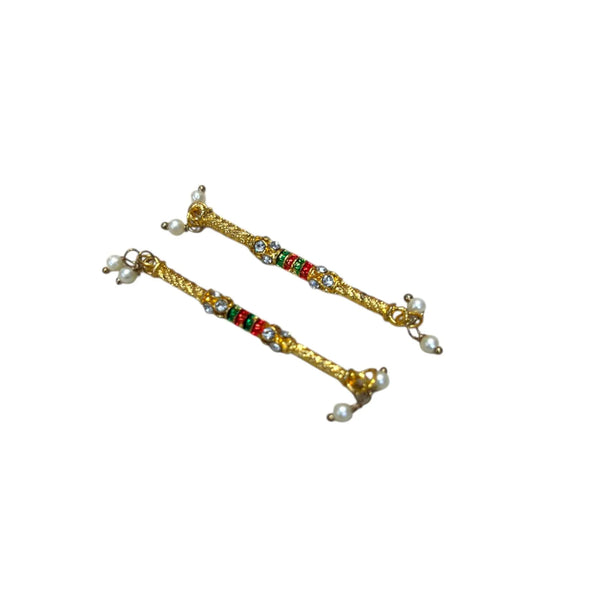 Laddu Gopal Small Dandiya Toy | Mini Dandiya Sticks for Kanha Ji | Krishna Janmashtami & Radha Ashtami Toy | Decorative Mandir Accessory - Achleshwar