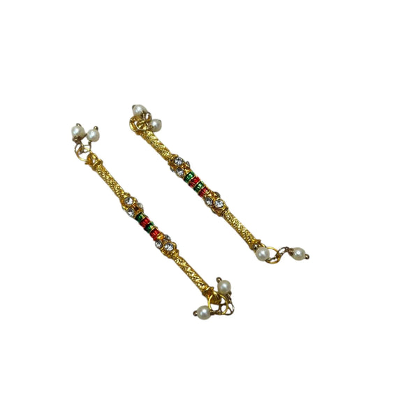Laddu Gopal Small Dandiya Toy | Mini Dandiya Sticks for Kanha Ji | Krishna Janmashtami & Radha Ashtami Toy | Decorative Mandir Accessory - Achleshwar