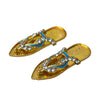 Laddu Gopal Small Chappal Toy for Krishna Ji | Miniature Slippers for Kanha Idol | Janmashtami & Mandir Decoration Accessory | Khilona for Bal Gopal Ji - Achleshwar