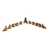 Laddu Gopal Small Wooden Animal Set of 12 Toy | Miniature Animal Figures for Krishna Ji | Janmashtami Radha Ashtami Mandir Decoration | Bal Gopal Khilona Set - Achleshwar