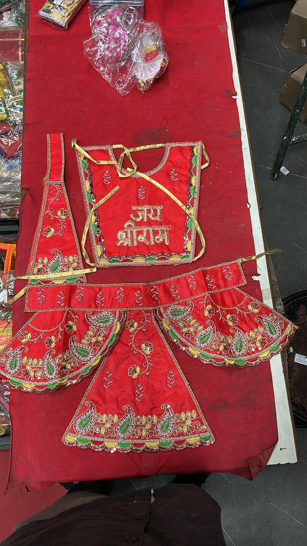 Shri Hanuman Ji Chola / Choga Dress for Pooja & Temple - Achleshwar