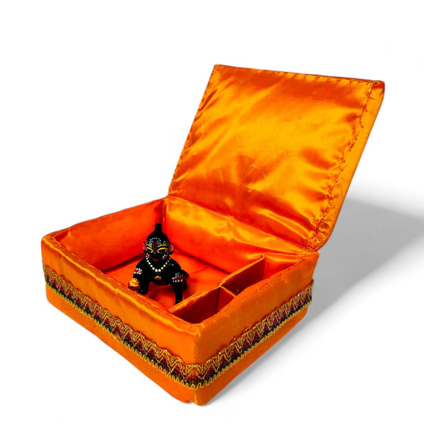 Bal Gopal Laddu Gopal Satan Jhapi Ji | Premium Padded Storage Box for Laddu Gopal Idol, Safe Keeping, Travel & Temple Use | Achleshwar