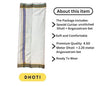 Pure cotton special dhoti set White colour along angvastra - Achleshwar