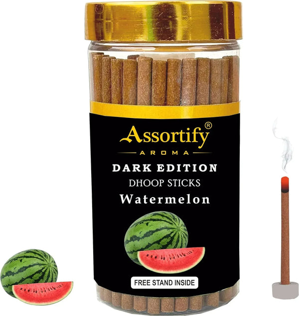 Watermelon Dhoop Sticks Jar|Natural Ingredients||100Gm Jar Packaging | Less Smoke| - Achleshwar
