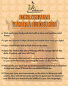 Achleshwar yantra guidelines poster with bullet-point instructions