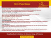 Shiv Puja Steps instruction panel with checklist-style items and headings