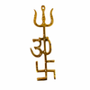 Ashtadhatu Om Trishul Trishakti Yantra for Home Positivity & Protection – Achleshwar