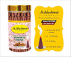 Samarth Heena dhoop cone jar with gold lid and yellow info card plus incense cone