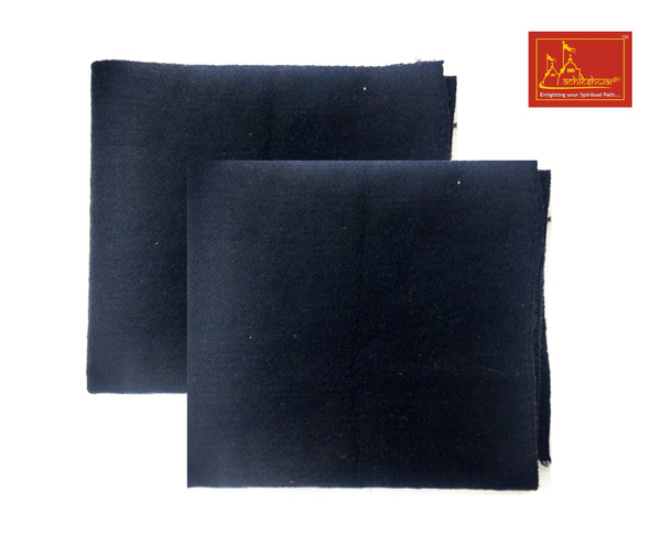 Black Woolen Pooja Aasan 2-Pcs