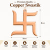Pure Copper Swastik for Door Entrance | Auspicious Swastik Symbol (卐) for Good Luck, Vastu, Prosperity & Positive Energy