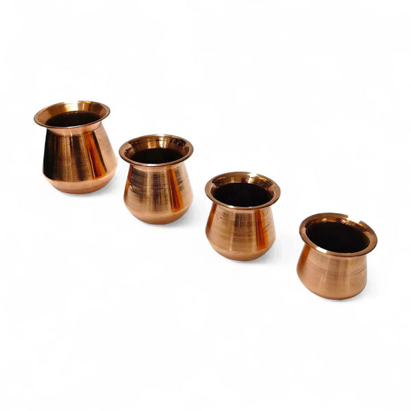 100% Pure Copper Lota Kalash For Pooja & Drinking Water. - Achleshwar