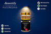 Premium dhoop sticks jar with gold lid, dark edition cherry rose; 100% charcoal free
