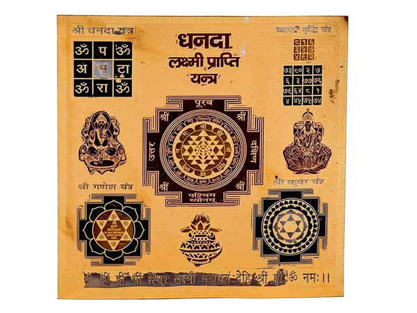 Dhanda Laxmi Prapti Yantra | Wealth & Cash Flow Remedy - Achleshwar