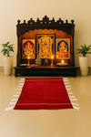 dual color meditation mat wool