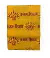 Shiv Bhakt Kesariya Ramnami Shawl Cotton / Om Namah Shivaya Print Orange Color - Achleshwar