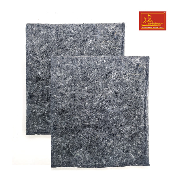 Gray Woolen Pooja Aasan 2-pcs