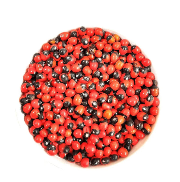 Kuber Dhan Varsha potli filling, small red beads with silver-toned tips