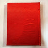 Red pocket book cover with plain fabric texture, no visible text