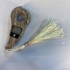 Wooden digital bead counter finger ring with LCD and reset button, tassel thread