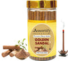 Golden Sandal Dhoop Sticks Box|Bamboless||100gm Jar Packaging | Less Smoke| - Achleshwar