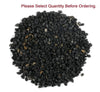 Black sesame seeds heap, loose pile
