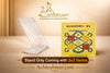 Yantra stand and packaging box labeled for 3x3 size