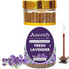 Fresh Lavender Dhoop Sticks Box|Bamboless||100gm Jar Packaging | Less Smoke|