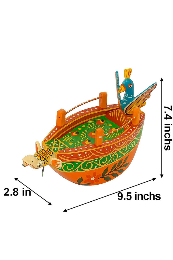 Colorful Wooden Boat for Laddu Gopal – Hathi & Mor Design