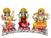 Cultured Marble Hand Crafted Laxmi Ganesh Saraswati Statue/Idol/Murti for Pooja - Achleshwar