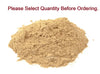 Beige clay powder pile