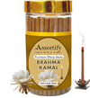 Brahma Kamal Dhoop Sticks Box for Pooja|Bamboless||100gm Jar Packaging | Less Smoke|