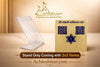 Clear acrylic stand holding a printed yantra chart on a rectangular plate
