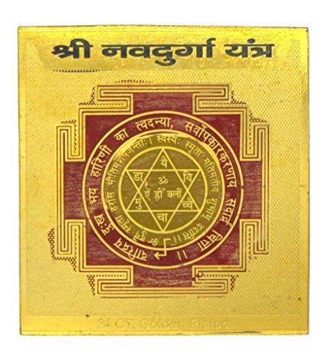 shri Nav Durga Yantra for Home, Pooja & Positive Energy - Achleshwar - Achleshwar
