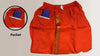 Pure Cotton Readymade Dhoti With Pocket Orange Colour Free size - Achleshwar