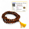 Lab Certified 5 Mukhi Rudraksha Mala 108+1 Beads for Japa & Meditation | 4mm–8mm | Authentic Natural Rudraksha with Certificate | Achleshwar
