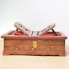 Premium Wooden Foldable Rehal Box – Multi-Functional Holy Book Stand & Storage Organizer for Scriptures - Achleshwar