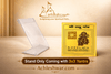 Rahu Yantra plate with acrylic stand, gold decorative emblem