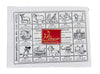 Astrology Jantri page with zodiac animal panels and central red symbol on white