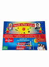 Gujarati panchang calendar 2026-27 book cover, blue with icons and portraits
