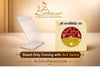 Clear acrylic yantra stand with circular Achleshwar diagram on card