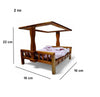 Achleshwar Laddu Gopal Singhasan Sagwaan Wooden NetBed for Laddu Gopal
