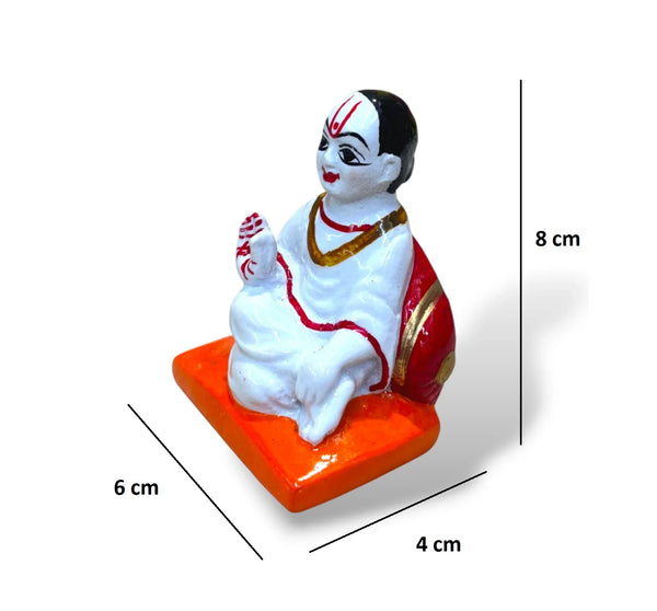Mahaprabhuji small Idol | Marble Dust Pooja Murti for Mandir & Home Decor - Achleshwar