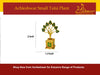 Small Tulsi Plant for Home, Office & Temple – Decorative Gold Finish Miniature Tulsi Pot (2 Inch) - Achleshwar