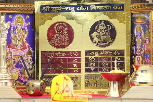 Surya-Rahu Grahan Yantra(6x6)