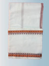 Regular unstiched dhoti cotton white colour - Achleshwar