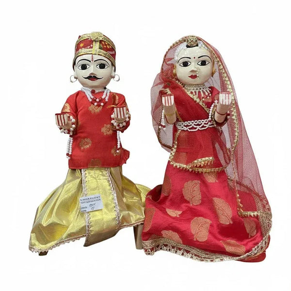 Royal 16 Inch Ishar Ji & Gangour Mata Idol Set | Traditional Rajasthani Gangaur Murti - Achleshwar